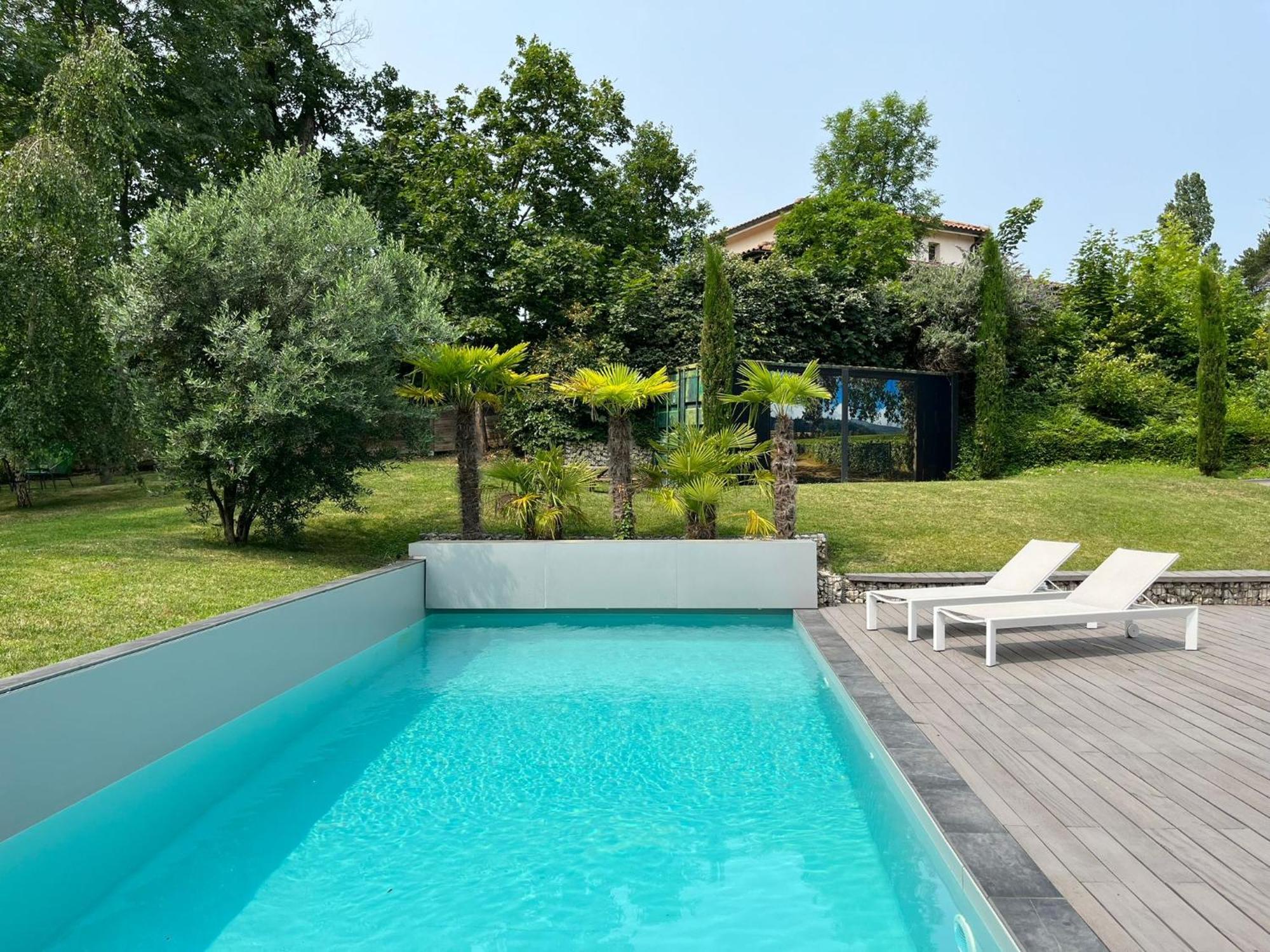 Villa Piscine A Proximite De Lyon Chaponost Buitenkant foto